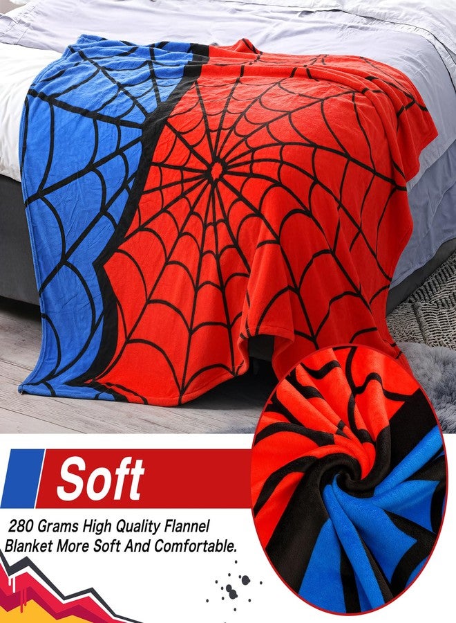 Hillsuren Christmas Spider Blanket 51 X61 inches Soft Lightweight Bedding Comfy Christmas Throw Blanket Gifts for Adult Birthday Spiderweb Blankets Quilt for Bed Sofa Chair Couch(Spider) - Image 3